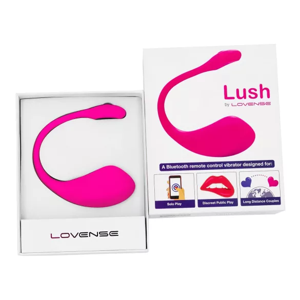 LOVENSE Lush 2 - inteligentne jajeczko wibrujące (różowe)