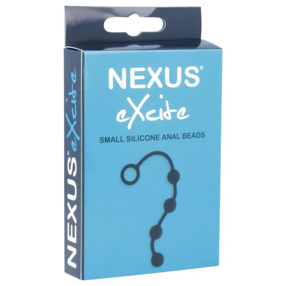 Nexus Excite - korek analny z 4 kulkami - silikon czarny mały