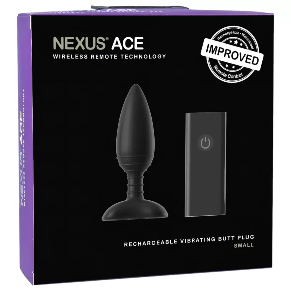 Nexus Ace - wibrujący korek analny z pilotem - mały, akumulatorowy