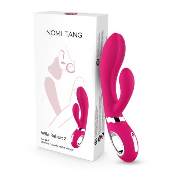 Nomi Tang Wild Rabbit 2 - ładowalny wibrator punktu G z różdżką (różowy)