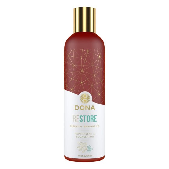 Dona Restore - wegański olejek do masażu - mięta pieprzowa-eukaliptus (120ml)
