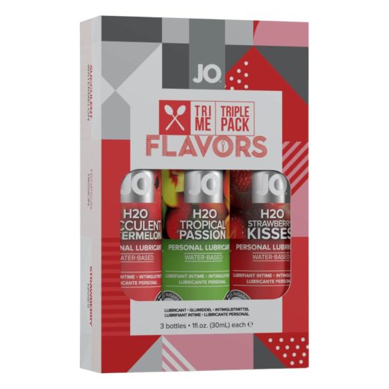 JO System Flavors - zestaw lubrykantów smakowych (3 szt.)