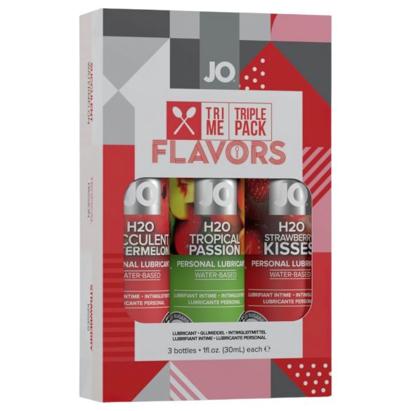 JO System Flavors - zestaw smakowy lubrykantów (3x30ml)