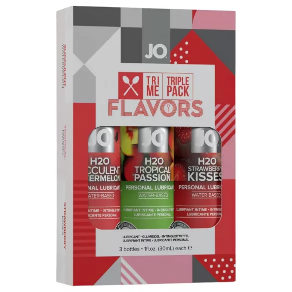 System JO - System Flavors - zestaw smakowych lubrykantów (3x30 ml)