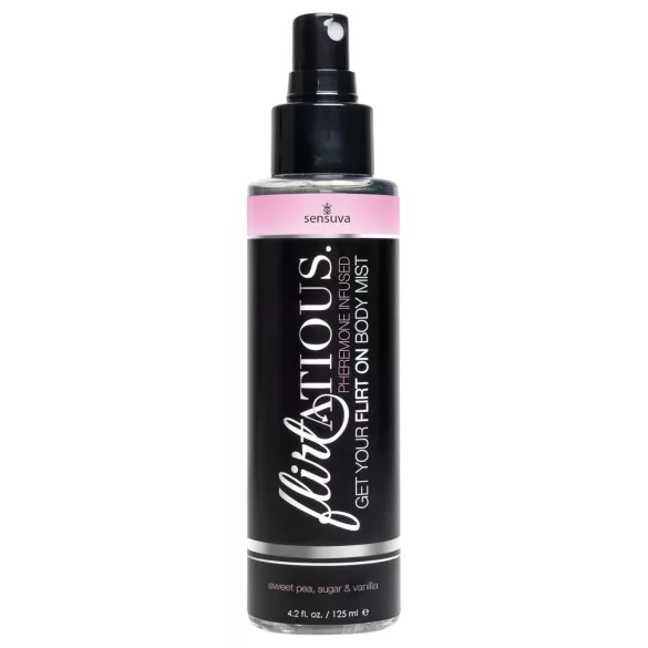 Sensuva Flirtatious - feromonowy spray do ciała - wanilia-nostrzyk (125 ml)