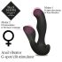 FEELZTOYS Black Jamba - radiowy, podgrzewany czarny wibrator analny