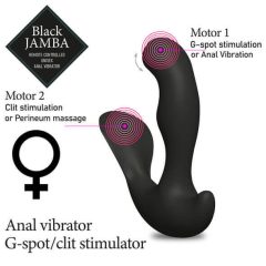   FEELZTOYS Black Jamba - Wibrator analny z podgrzewaniem radiowym (czarny)