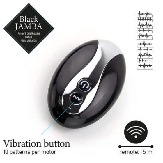 FEELZTOYS Black Jamba - Wibrator analny z podgrzewaniem radiowym (czarny)