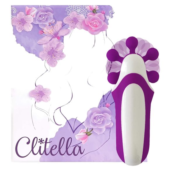 FEELZTOYS Clitella - ładowany akumulatorowo wibrator oralny z obrotami (fioletowy)