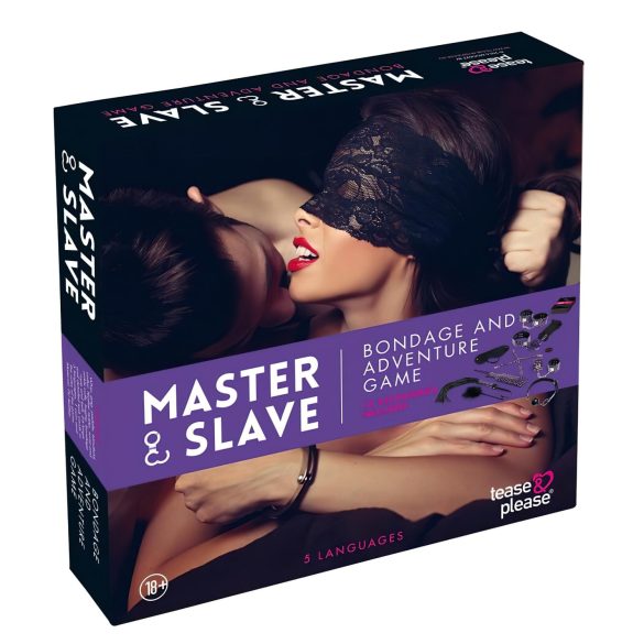 Master & Slave - zestaw do zabawy wiązania (fioletowo-czarny)
