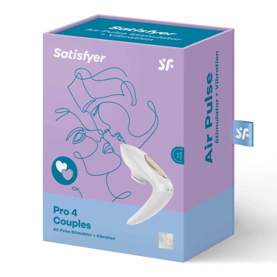 Satisfyer Pro 4 Couples - Ładowalny wibrator łechtaczkowy (biały)