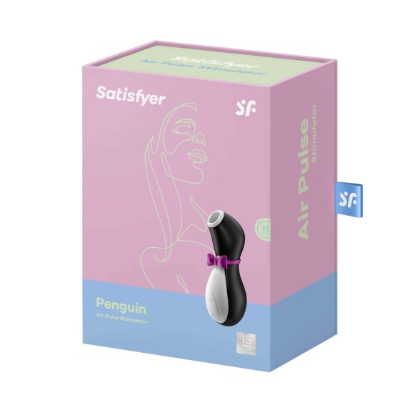 Satisfyer Penguin - zasilany bateryjnie, wodoodporny stymulator łechtaczki (czarno-biały)