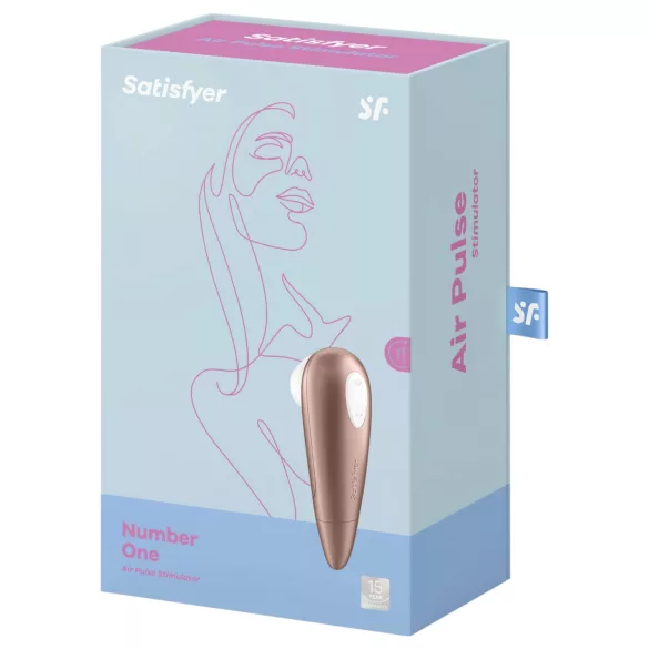 Satisfyer 1 Number One - stymulator łechtaczki na fale powietrzne - brązowy