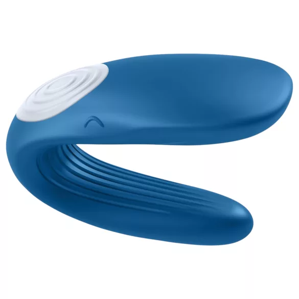 Satisfyer Double Whale - wibrator dla par z 2 silnikami - niebieski