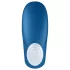Satisfyer Double Whale - wibrator dla par z 2 silnikami - niebieski