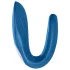 Satisfyer Double Whale - wibrator dla par z 2 silnikami - niebieski