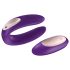 Satisfyer Double Plus Remote - bezprzewodowy, akumulatorowy wibrator dla par (fioletowy)