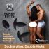 FEELZTOYS Funkybutts - zestaw z akumulatorowym wibratorem analnym (czarny)