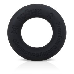 Screaming O Ritz - silikonowy pierścień na penisa (czarny)