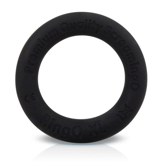 Screaming O Ritz XL - silikonowy pierścień na penisa (czarny)