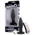 Screaming Plug - akumulatorowy, zdalnie sterowany wibrator analny (czarny)