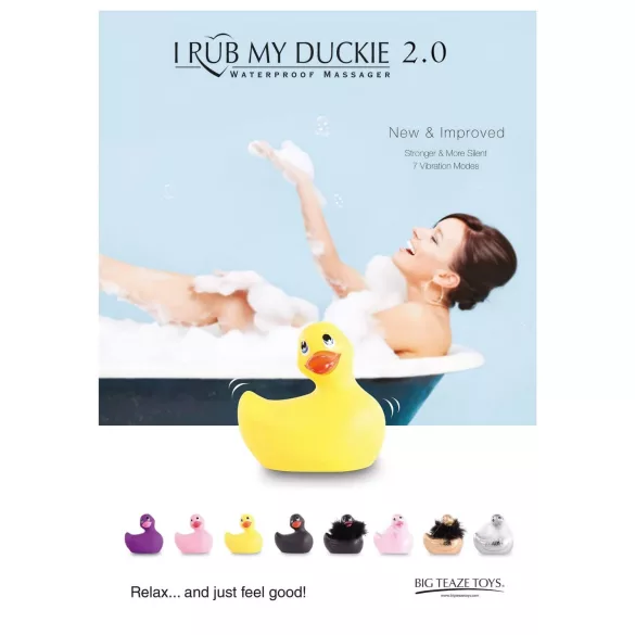 My Duckie 2.0 - wodoodporny wibrator łechtaczki - silikon różowy