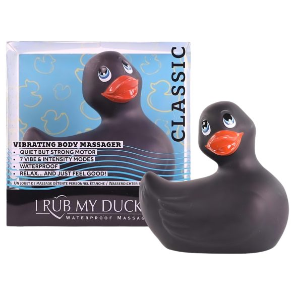 My Duckie 2.0 - wodoodporny czarny wibrator kaczka