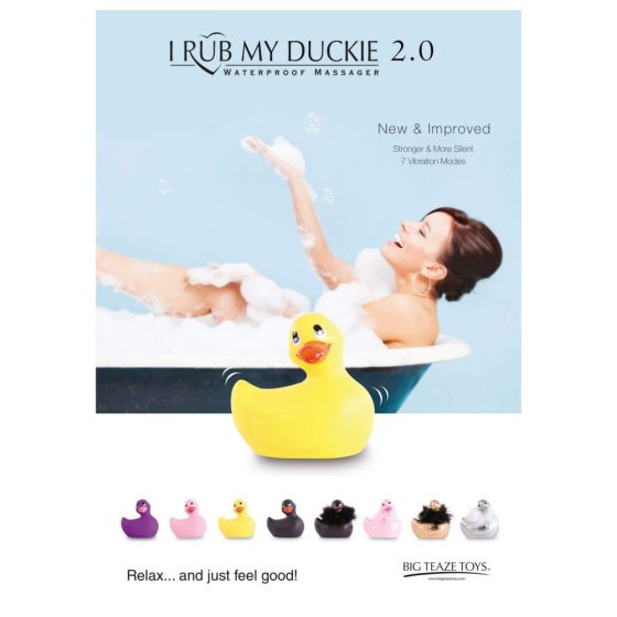 My Duckie Paris 2.0 - Wodoodporny wibrator łechtaczkowy w kształcie kaczki (czarny)