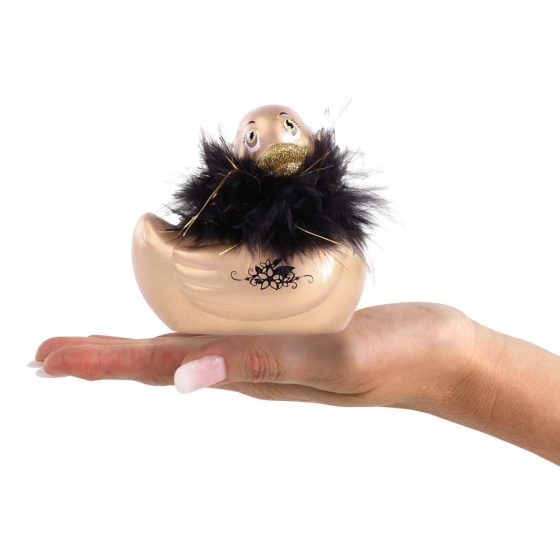My Duckie Paris 2.0 - wodoodporny wibrator łechtaczkowy w kształcie zabawnej kaczuszki (złoty)