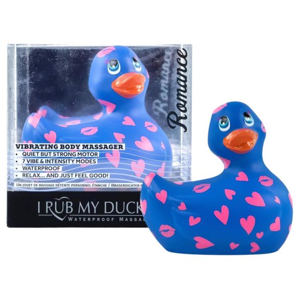 My Duckie Romance 2.0 - wodoodporny wibrator łechtaczkowy (niebiesko-różowy)