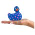 My Duckie Romance 2.0 - wodoodporny wibrator łechtaczkowy (niebiesko-różowy)