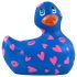 My Duckie Romance 2.0 - wodoodporny wibrator łechtaczkowy (niebiesko-różowy)