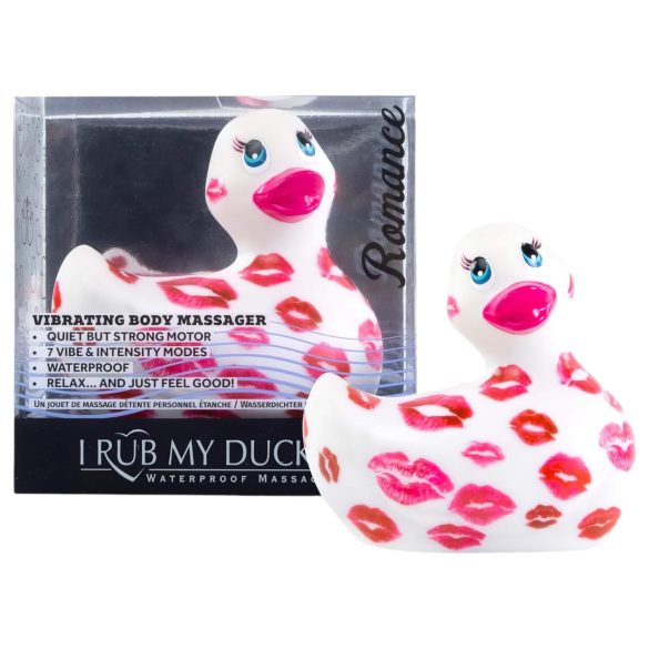 My Duckie Romance 2.0 - wodoodporny stymulator łechtaczki (biały-różowy)
