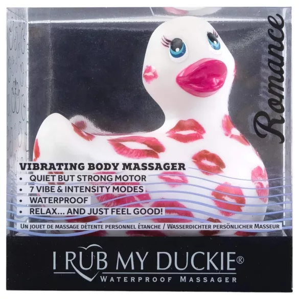 My Duckie Romance 2.0 - wodoodporny wibrator łechtaczkowy (biało‑różowy)