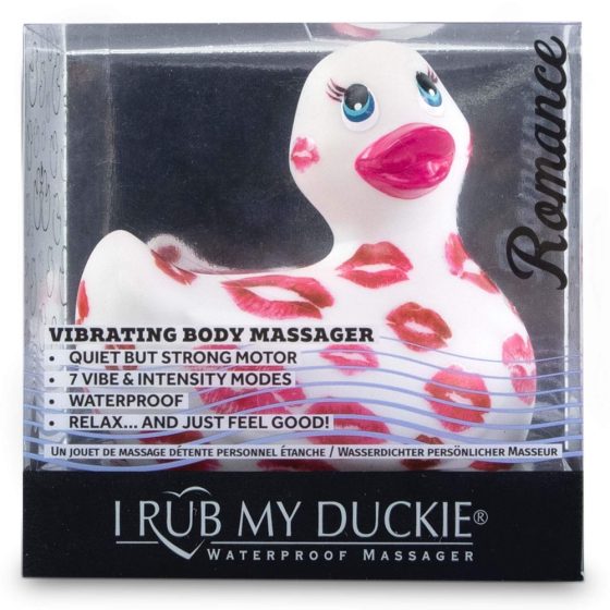 My Duckie Romance 2.0 - wodoodporny wibrator łechtaczkowy (biało-różowy)