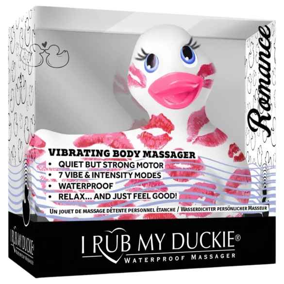 My Duckie Romance 2.0 - wodoodporny wibrator łechtaczkowy (biało‑różowy)