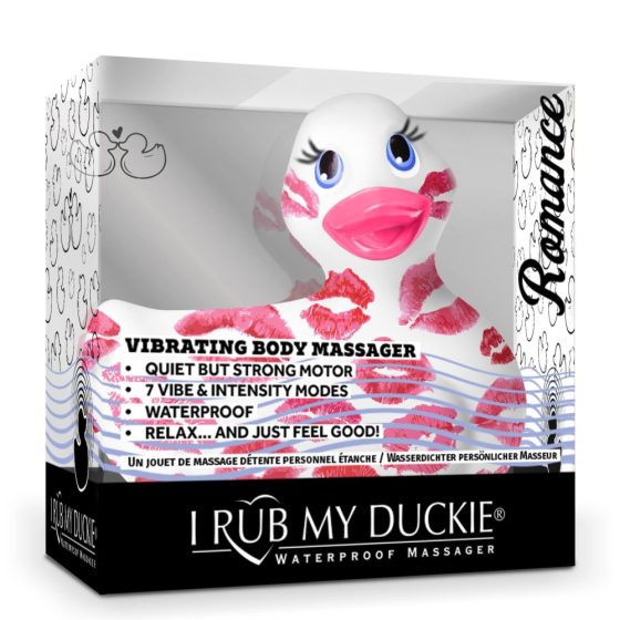 My Duckie Romance 2.0 - wodoodporny wibrator łechtaczkowy (biało-różowy)