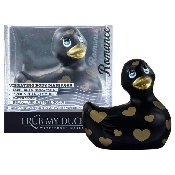 My Duckie Romance 2.0 - wibrator łechtaczkowy - czarno-złoty