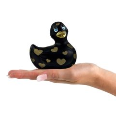   My Duckie Romance 2.0 - wodoodporny wibrator łechtaczkowy w kształcie kaczki (czarno-złoty)