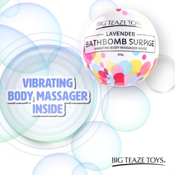 Big Teaze Toys - mini wibrator w kuli do kąpieli (lawenda)