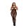 Baci Plus Size - wzorzysty czarny bodystocking (XL-XXL)