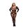 Baci Duży Rozmiar - czarna koronkowa bodystocking z długim rękawem (XL-XXL)