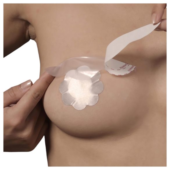 Bye Bra - taśmy unoszące piersi D-F - niewidoczne - różowe - 6 sztuk