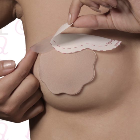 Bye Bra F-H - niewidoczne plastry powiększające piersi - nude (3 pary)
