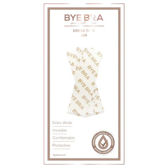 Bye Bra - taśma dwustronna do ubrań - opakowanie 20 sztuk