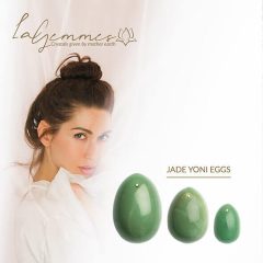   La Gemmes Yoni - zestaw kulek gekona - kamień jadeitowy (3 szt.)