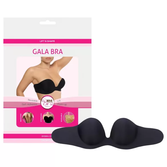 Bye Bra - biustonosz push-up samoprzylepny - czarny