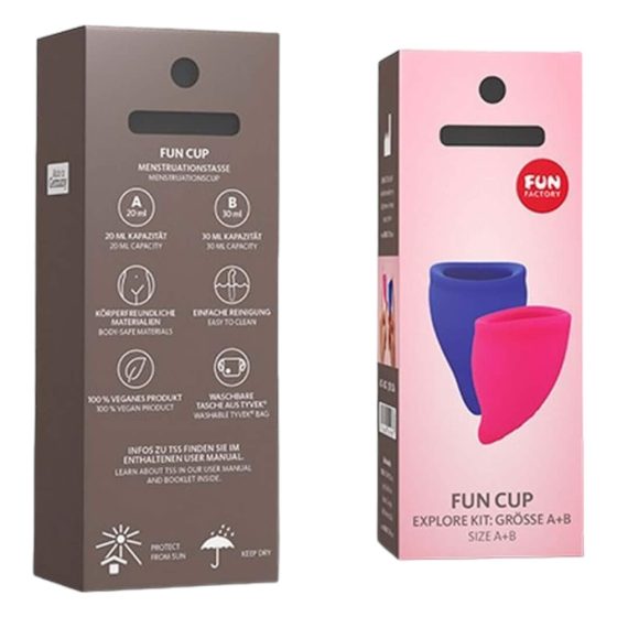 Fun Factory Fun Cup - zestaw kubeczków menstruacyjnych (2 szt.)