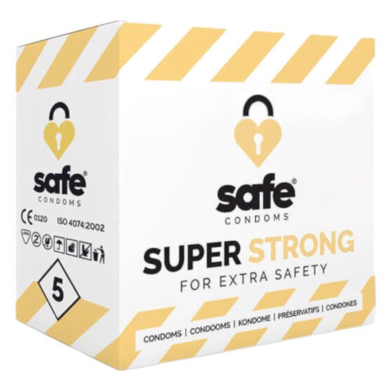 SAFE Super Strong - wyjątkowo mocna prezerwatywa (5 sztuk)