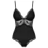 Obsessive - koronkowe body - czarne - XXL